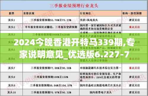 2024今晚香港开特马339期,专家说明意见_优选版6.227-7