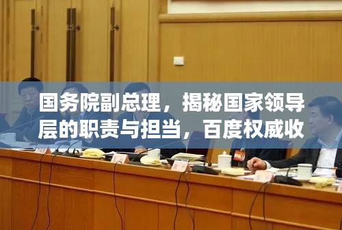 国务院副总理,揭秘国家领导层的职责与担当,百度权威收录!