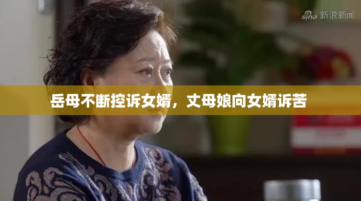 岳母不断控诉女婿,丈母娘向女婿诉苦